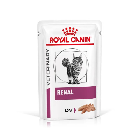 Royal Canin Veterinary Feline Renal Mousse – Hrană Umedă pentru Pisici cu Insuficiență Renală, 85 g